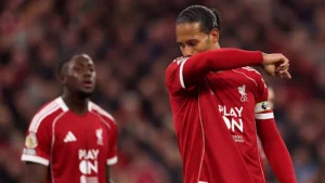Liverpool Fall Again as Anfield Turns Silent After Fourth Straight Defeat